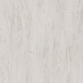 Flat material sample of the AS Creation Hygge 3 79094-2 design showing the monochrome grey palette and slender grass lines.
