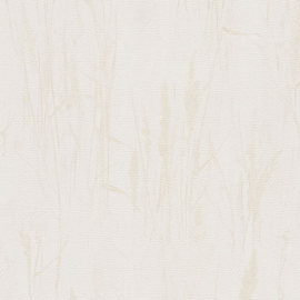 Clean sample scan of AS Creation Hygge 3 79094-3 illustrating the soft beige and cream palette and organic stems.