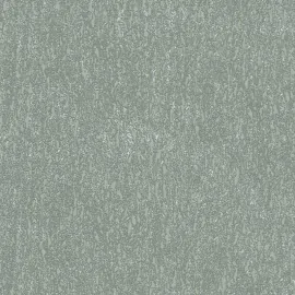 Flat material sample of the AS Creation Hygge 3 79095-2 design showing the green ground and silver metallic line details.