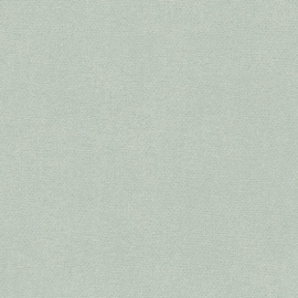 Flat material sample of the AS Creation Hygge 3 79097-2 design showing the calm, organic green palette.