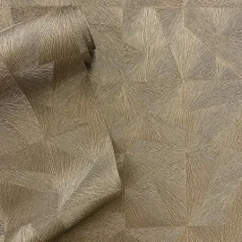 Belmont House Ziggy Abstract Gold Metallic Wallpaper - BH28
