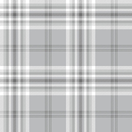 Catherine Lansfield Kelso Check Light Grey Wallpaper - 165521