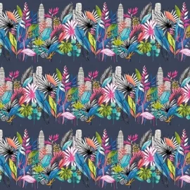 Ohpopsi Urban Tropic Midnight Wallpaper - CEP50110W