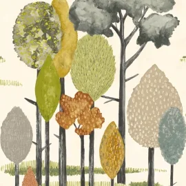 Ohpopsi Tall Trees Olive Wallpaper - CEP50135W