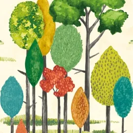 Ohpopsi Tall Trees Grass Wallpaper - CEP50137W