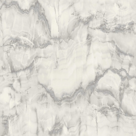 Crown Aura Marble Design Grey/Silver Metallic Wallpaper - M1584