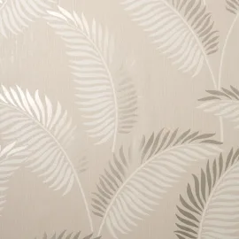 Fine Decor Cascade Leaf Cream/Gold Metallic Wallpaper - FD42838