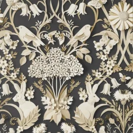 Fine Decor Woodland 3D Effect Charcoal Wallpaper - FD42948