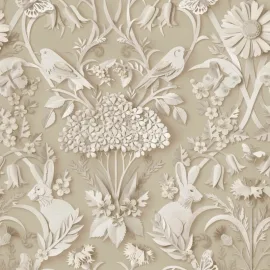 Fine Decor Woodland 3D Effect Natural Wallpaper - FD43606