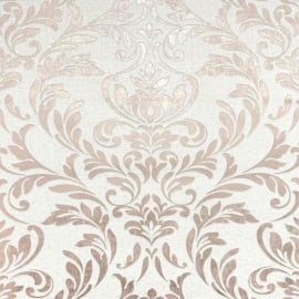 Fine Decor Azara Damask Rose Metallic Wallpaper - FD43989