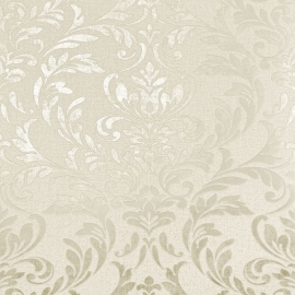 Fine Decor Azara Damask Natural Metallic Wallpaper - FD43990