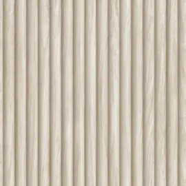 Ash Fluted Wood 44169 swatch showing light wood grain.