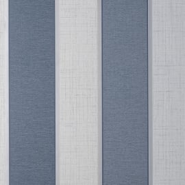 Fine Decor Larson Stripe Navy/Silver Metallic Wallpaper - FD42823