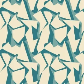 Ohpopsi Fragments Shatter Teal Wallpaper - FRA50109W