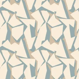 Ohpopsi Fragments Shatter Soft Petrol Wallpaper - FRA50110W