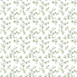 Galerie Anemone Mini Sage Green/White Wallpaper - G78483