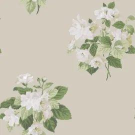 Galerie Classic Bouquet Sage Green Wallpaper - G78500