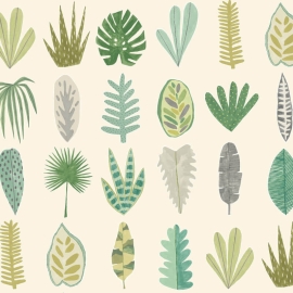 Ohpopsi Glasshouse Leaf Boogie Forest Wallpaper - GHS50105W