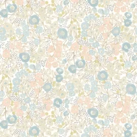 Ohpopsi Glasshouse Flora Ditsy Silver Wallpaper - GHS50117W