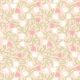 Ohpopsi Glasshouse Tiny Tulip Blush Wallpaper - GHS50133W