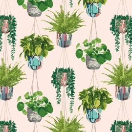 Ohpopsi Houseplant Ballet Slipper Wallpaper - GRA50110W