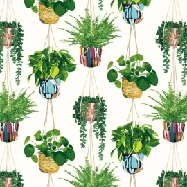 Ohpopsi Houseplant Parakeet Wallpaper - GRA50112W