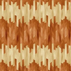 Ohpopsi Strata Horizontal Stripe Hot Ginger Wallpaper - GRA50115W