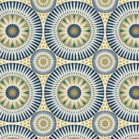 Ohpopsi Large Ellipse Circle Ink/Amber Wallpaper - GRA50126W