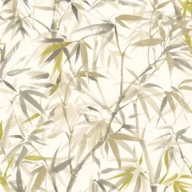 Ohpopsi Shadow Bamboo Oyster Mix Wallpaper - HAN50113W