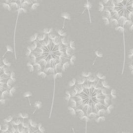 Holden Decor Allora Dandelion Grey Metallic Wallpaper - 36001