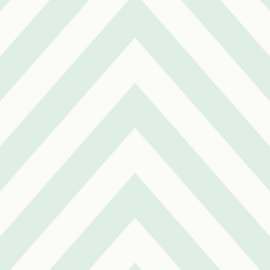 Holden Decor Chevron Striped Pattern Soft Teal Wallpaper - 12570