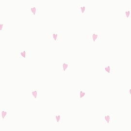Holden Decor Love Hearts Pattern Pink Glitter Wallpaper - 12581