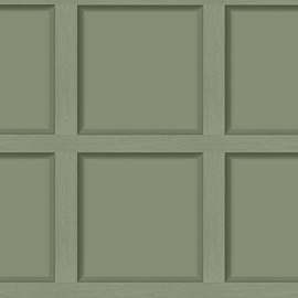 Holden Decor Modern Wood Panel 3D Effect Green Wallpaper - 12982