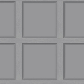 Holden Decor Modern Wood Panel 3D Effect Grey Wallpaper - 12981