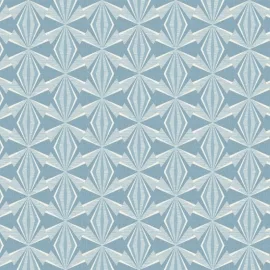 Hoopla Walls Sunray Diamond Blue Wallpaper - HWA1053W