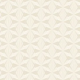 Hoopla Walls Sunray Diamond Beige Wallpaper - HWA1055W