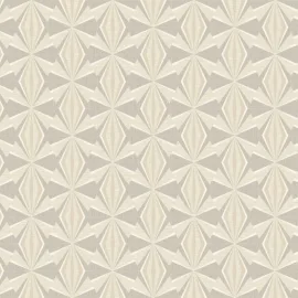 Hoopla Walls Sunray Diamond Warm Grey Wallpaper - HWA1056W