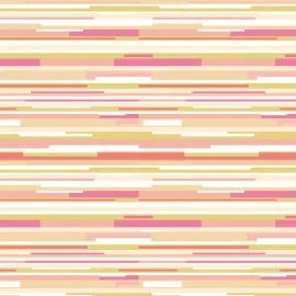 Hoopla Walls Horizontal Stripe Pink/Green Wallpaper - HWA1061W