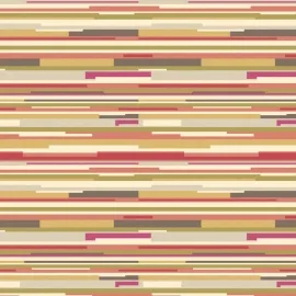 Hoopla Walls Horizontal Stripe Mustard Yellow Wallpaper - HWA1062W