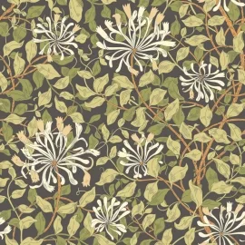 Hoopla Walls Honeysuckle Leaf Trail Chalkboard Wallpaper - HWA1086W