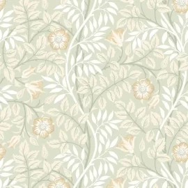 Hoopla Walls Rosehip Trail Sage Green Wallpaper - HWA1092W