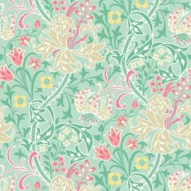 Hoopla Walls Lily Ogee Mint Green Wallpaper - HWA1128W
