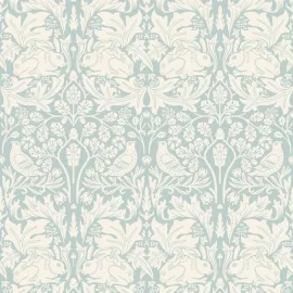 Hoopla Walls Forest Rabbit Duckegg Blue Wallpaper - HWA1146W