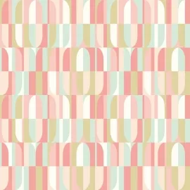 Hoopla Walls Building Blocks Coral Mix Wallpaper - HWA1163W