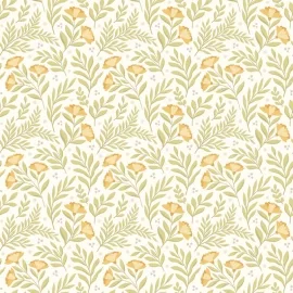 Hoopla Walls Petite Posy Citrus Sun Wallpaper - HWA1185W