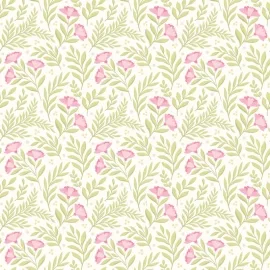 Hoopla Walls Petite Posy Rose/Apple Wallpaper - HWA1186W