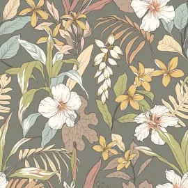 Hoopla Walls Oasis Mink/Sage Wallpaper - HWA1209W