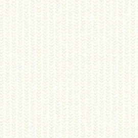Hoopla Walls Elegance Ditsy Leaf Stripe Linen Wallpaper - HWA1223W