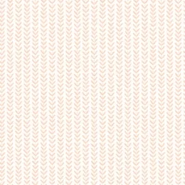 Hoopla Walls Elegance Ditsy Leaf Stripe Apricot Wallpaper - HWA1228W