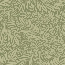 Hoopla Walls Elegance Leaf Vine Olivine Wallpaper - HWA1233W